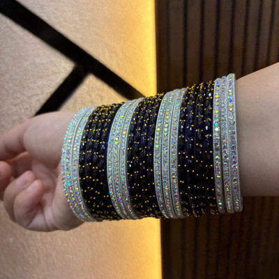 Kaab Glass Bangle Set(Pack of 24)