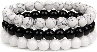 SUKHAD Stone Beads Bracelet Set(Pack of 3)