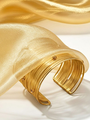 Dressberry Metal Gold-plated Cuff