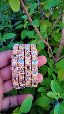 Anaya Metal Cubic Zirconia Bracelet Set(Pack of 4)