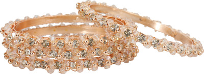NMII Metal Zircon Bangle(Pack of 4)
