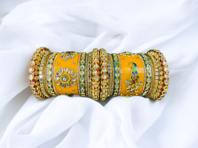 ROHIDAZ Plastic Cubic Zirconia Bangle Set(Pack of 10)