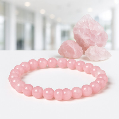ABABILCRYSTAL Rose Quartz Crystal Bracelet