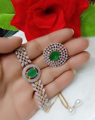 preetkala Alloy Diamond Gold-plated Bracelet