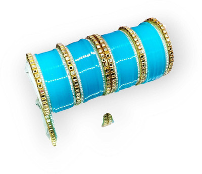 bkk Plastic Crystal Bangle Set(Pack of 2)