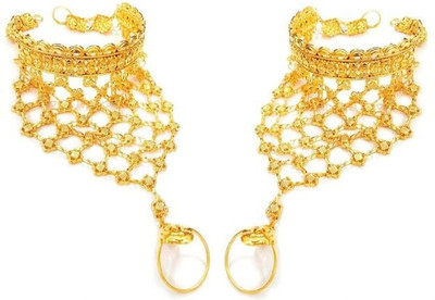 SMARNN Metal Gold-plated Ring Bracelet(Pack of 2)