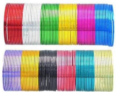 Rudra Enterprises Metal Bangle(Pack of 10)