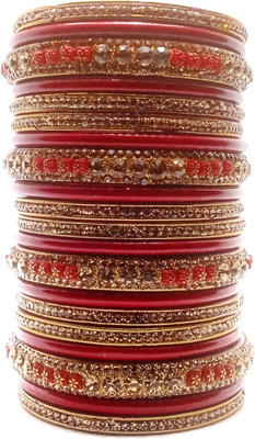 Priya art creation Lac Bangle Set(Pack of 10)