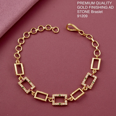 VARNIENTERPRI Alloy Agate Gold-plated Bracelet