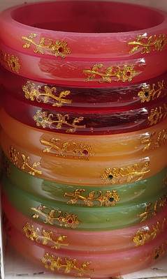 Zayaan fancy store gandhidham Plastic Bangle Set(Pack of 5)