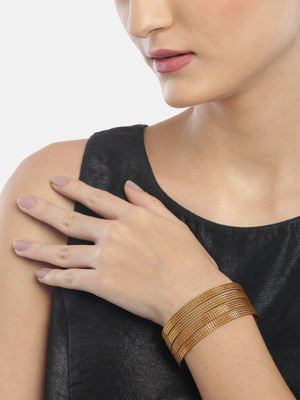 ANOUK Alloy Gold-plated Bangle Set(Pack of 10)