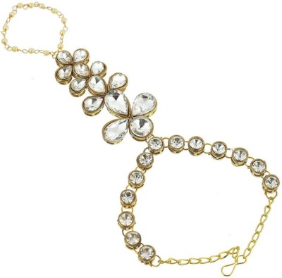 White pearl Alloy Crystal Gold-plated Bracelet