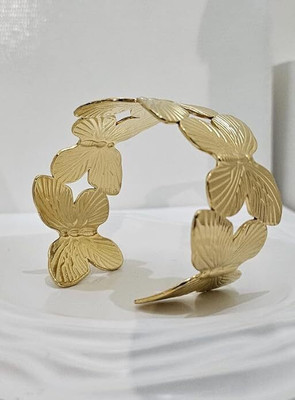 Ansh Multicom Metal Gold-plated Cuff