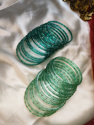 EvaraAristo Glass Bangle Set(Pack of 4)