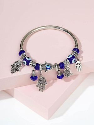 VIANSH Metal, Brass, Stone, Oxidised Silver, Copper, Alloy, Steel, Stainless Steel Beads Sterling Silver, Black Silver, Platinum, Silver Charm Bracelet
