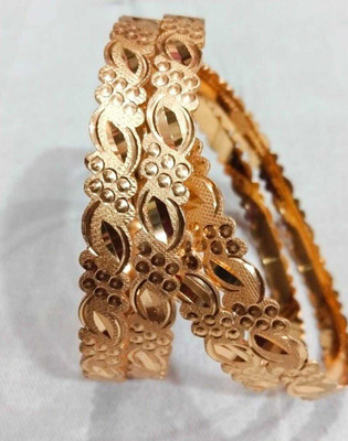 AnjaliImitation Brass Gold-plated Bangle Set(Pack of 4)