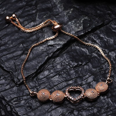 ZENEME Brass Cubic Zirconia Bracelet