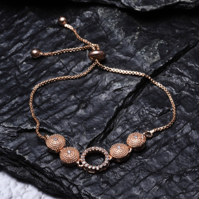 ZENEME Brass Cubic Zirconia Bracelet