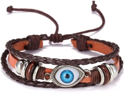 KRYSTALZ Leather Beads Bracelet