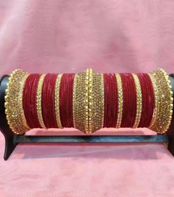 SGN FASHION Metal Bangle Set(Pack of 2)