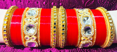 DEEPAK Metal, Plastic Bangle Set(Pack of 24)