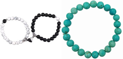 Malas Collection Stone, Mother of Pearl, Crystal Bracelet Set(Pack of 2)