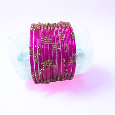 Joriddhish Glass Bangle Set(Pack of 12)