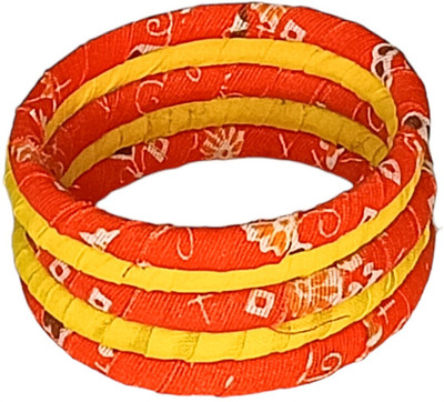 Soundarya boutique Fabric Bangle Set(Pack of 5)