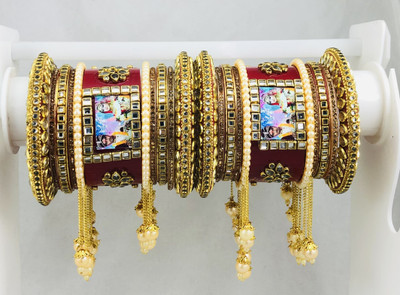 TK Creation Plastic Zircon Bangle Set(Pack of 22)