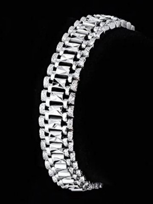 Aksha Collection Brass Silver Cuff