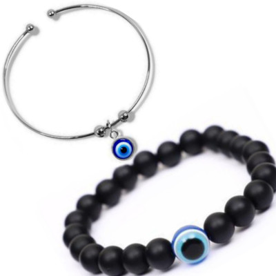 IKONKAR Silver, Crystal, Sterling Silver Bracelet(Pack of 2)