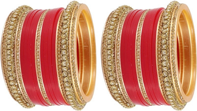 SHOPNADE Plastic, Alloy Zircon Chudas(Pack of 10)