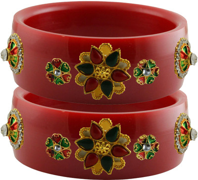 maya fashion Brass Bangle Set(Pack of 2)