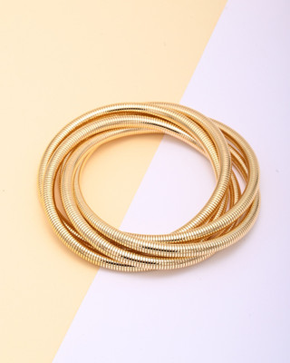 YOGINI JEWELS Stainless Steel Gold-plated Bracelet