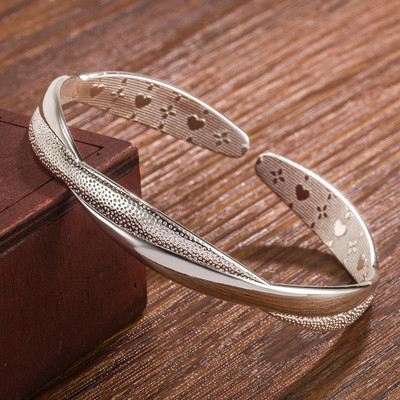 MYKI Stainless Steel Silver Coated Kada