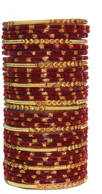 Metamo Glass Bangle Set(Pack of 34)