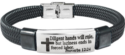 Shiv Jagdamba Leather, Stainless Steel Bracelet