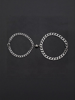 Dressberry Alloy Silver Bracelet Set(Pack of 2)