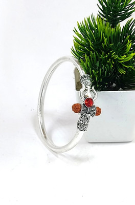 Teeragaj Alloy Agate Black Silver Armlet