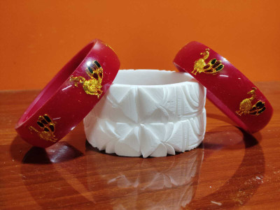 star variety mart Shell Bangle Set(Pack of 4)
