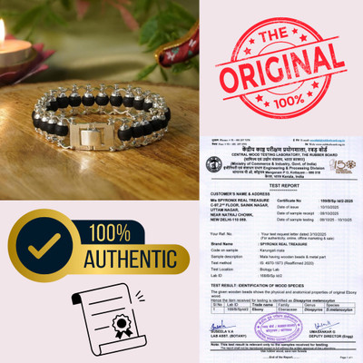 SPYRONIX REAL TREASURE Brass Silver Bracelet