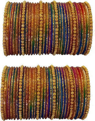 RADHA MOHAN EMPIRE Glass Bangle Set(Pack of 60)