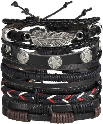 impression Leather Bracelet Set(Pack of 5)