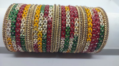 LUCKY SUHAG CHURA Lac Bangle Set(Pack of 24)