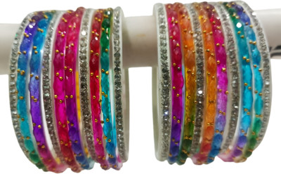 KRTI STORE Glass Bangle Set(Pack of 10)