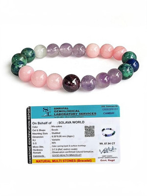 VIBESLE Stone, Rose Quartz, Amethyst Crystal Bracelet
