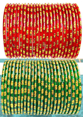 ZUMKA Glass Bangle Set(Pack of 48)