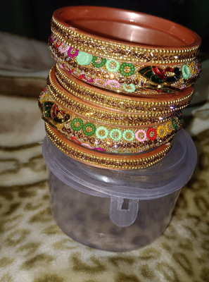 Simmi Evil Eye Crystal Bangle Set(Pack of 6)