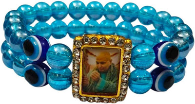 Guruji Evil Eye Bracelet By RN Crystal, Evil Eye Gold-plated Bracelet