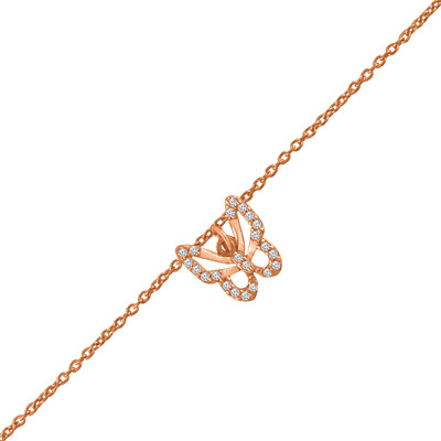Gem O Sparkle Silver Cubic Zirconia Copper Bracelet